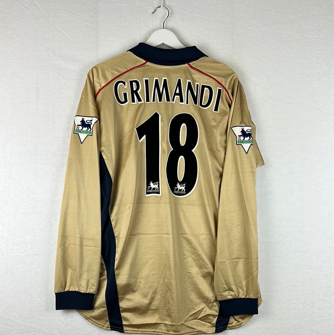 Arsenal 2001/2002 Match Worn Away Shirt