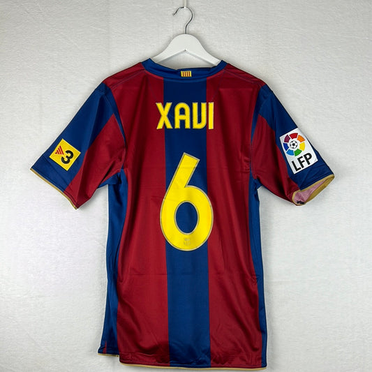 Barcelona 2007/2008 Player Issue Home Shirt - Xavi 6