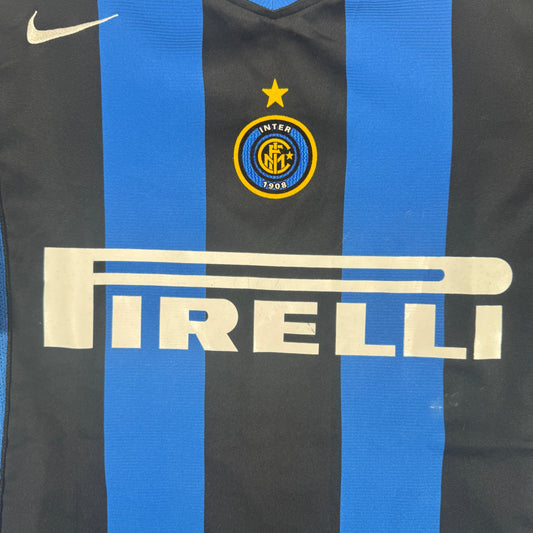 Inter Milan 2004/2005 Home Football Shirt Medium