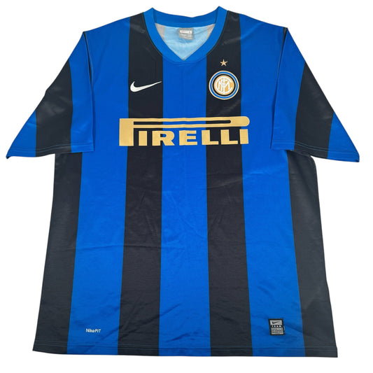 Inter Milan 2008/2009 Home Football Shirt Large