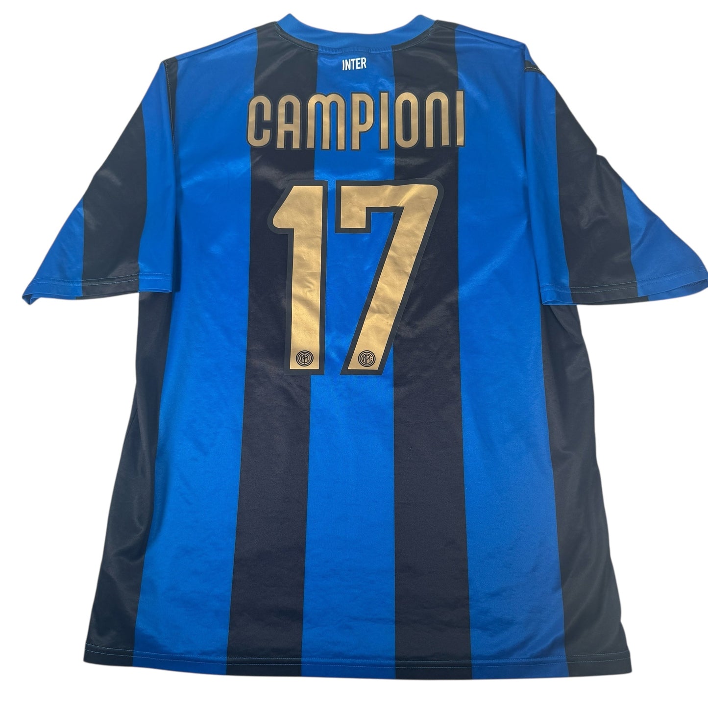 CAMPIONI 17 Inter Milan 2008/2009 Home Football Shirt XL