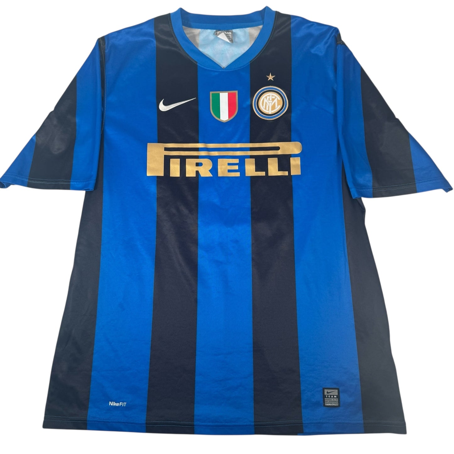CAMPIONI 17 Inter Milan 2008/2009 Home Football Shirt XL