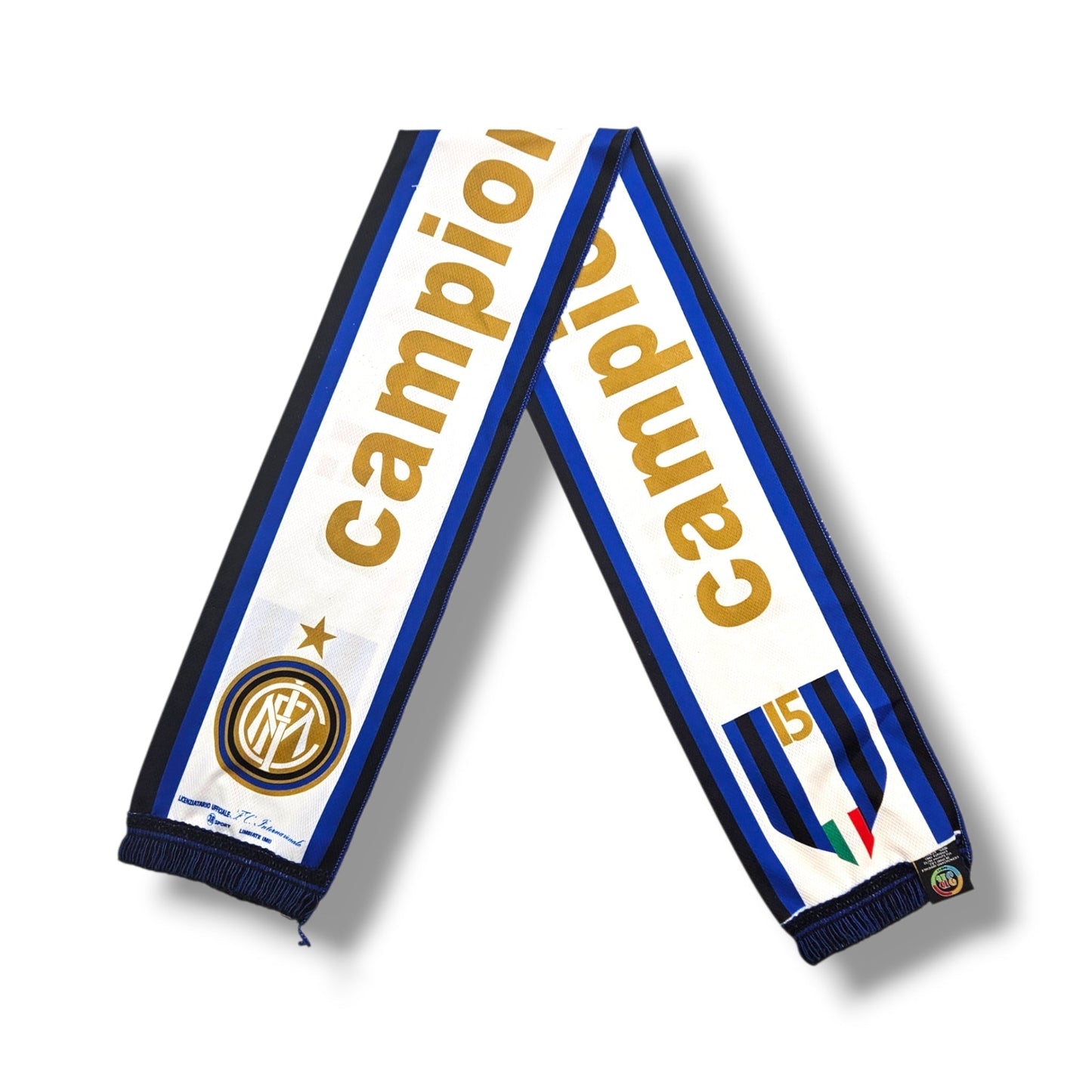 Inter Milan Vintage Football Scarf | Champions 2015