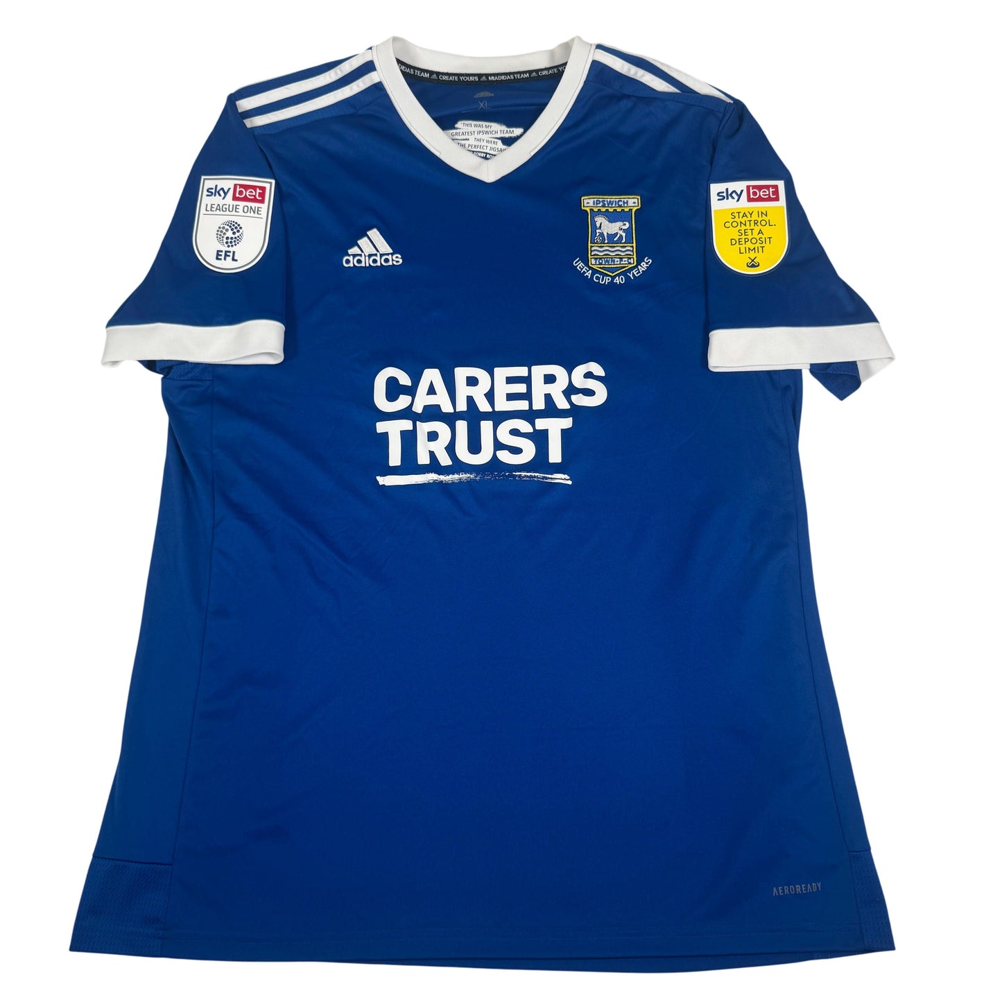 Ipswich Town 2020/2021 Home Football Shirt XL