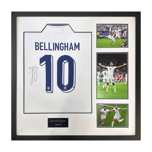 Jude Bellingham Signed England Shirt Elite Frame