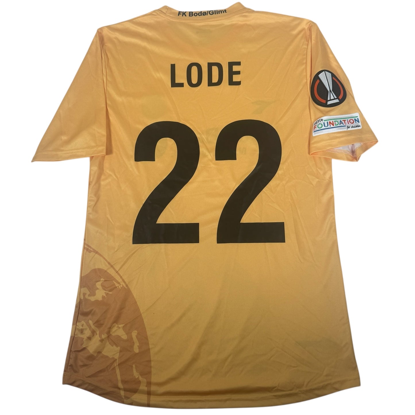 LODE 22 FK Bodo/Glimt 2020/2021 Europa League Home Football Shirt Large