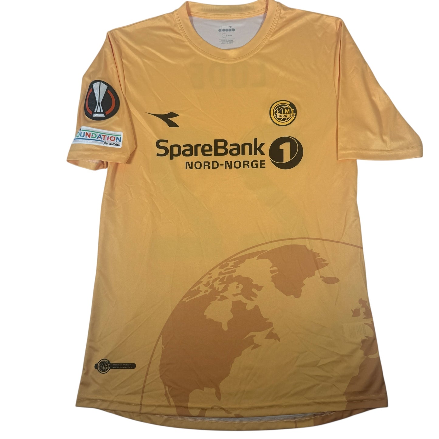 LODE 22 FK Bodo/Glimt 2020/2021 Europa League Home Football Shirt Large