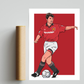 Roy Keane Manchester United A3 Print