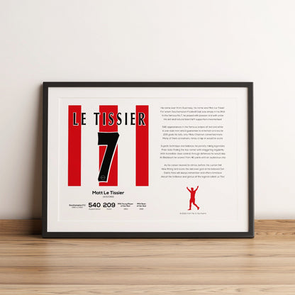 Matt Le Tissier Stats & Poem Print