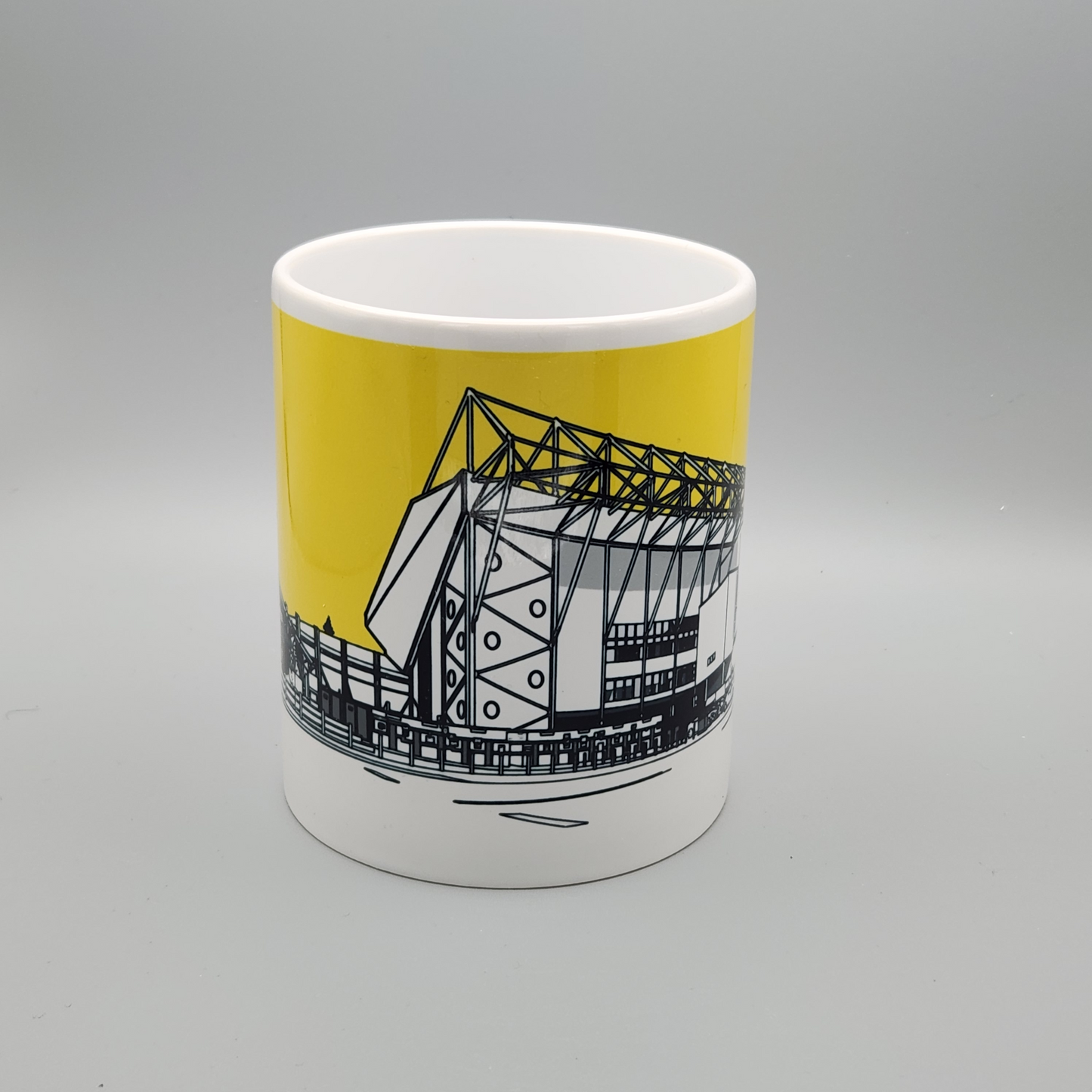 Leeds United Elland Road Illustrated Mug