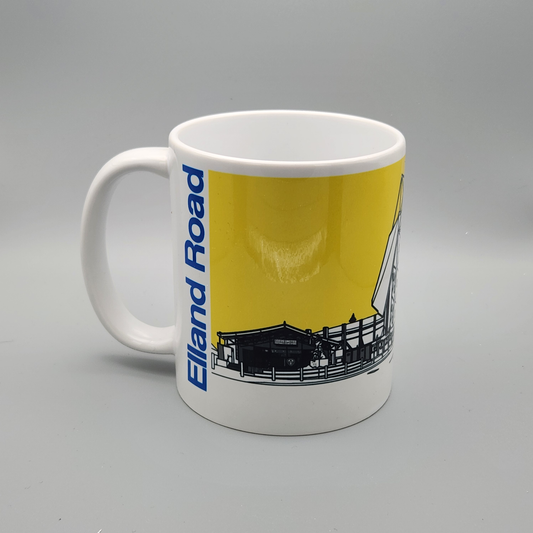 Leeds United Elland Road Illustrated Mug