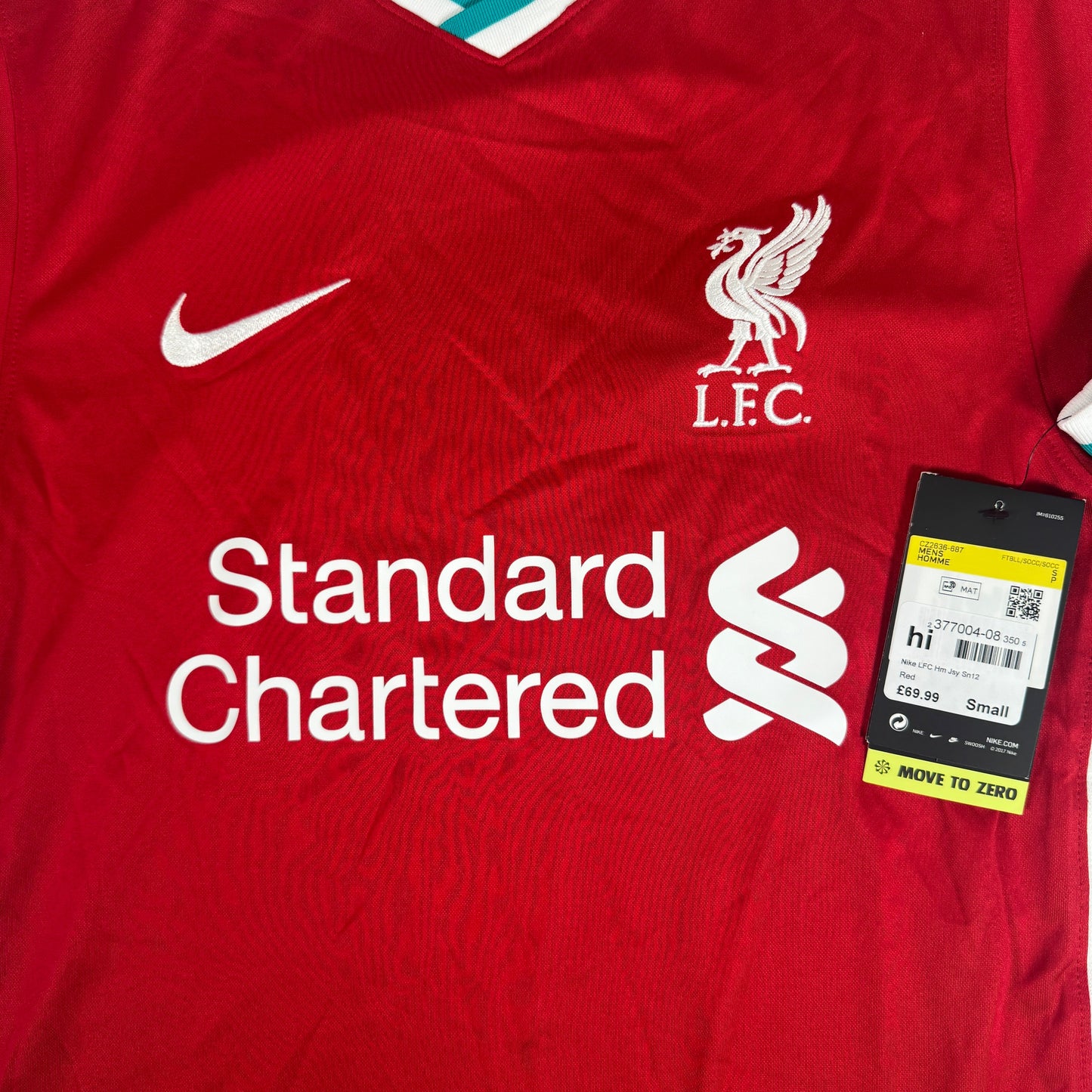Liverpool 2020/2021 Home Shirt Small BNWT