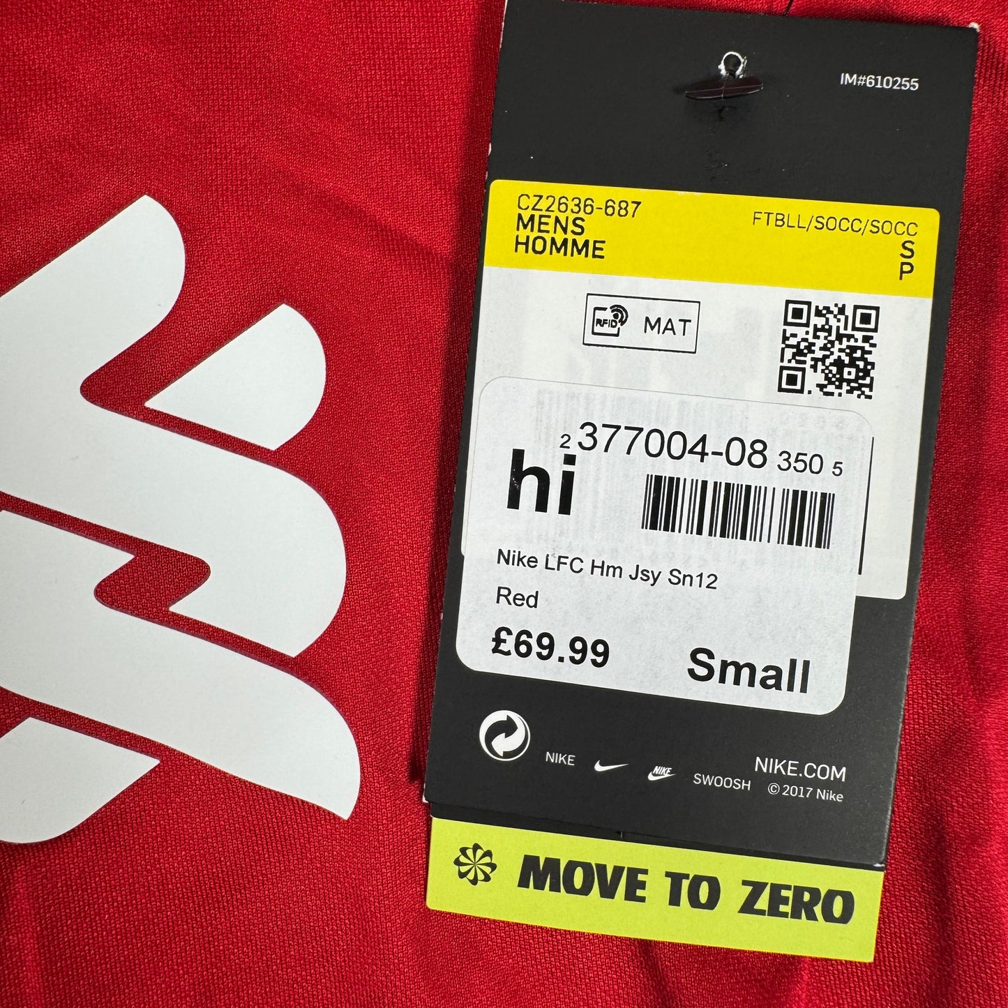 Liverpool 2020/2021 Home Shirt Small BNWT