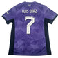 LUIZ DIAZ 7 Liverpool 2023/2024 Third Football Shirt Large