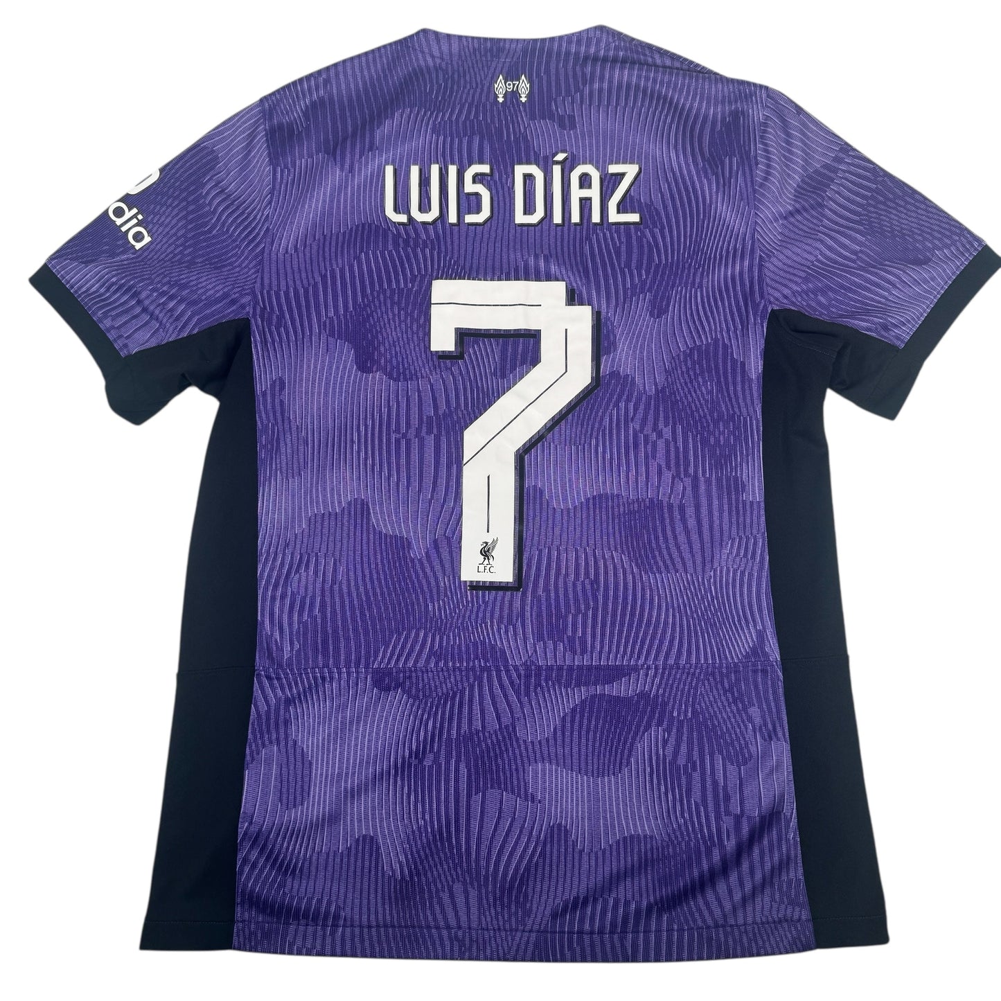 LUIZ DIAZ 7 Liverpool 2023/2024 Third Football Shirt Large