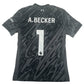 A. BECKER 1 Liverpool 2024/2025 Goalkeeper Football Shirt Small