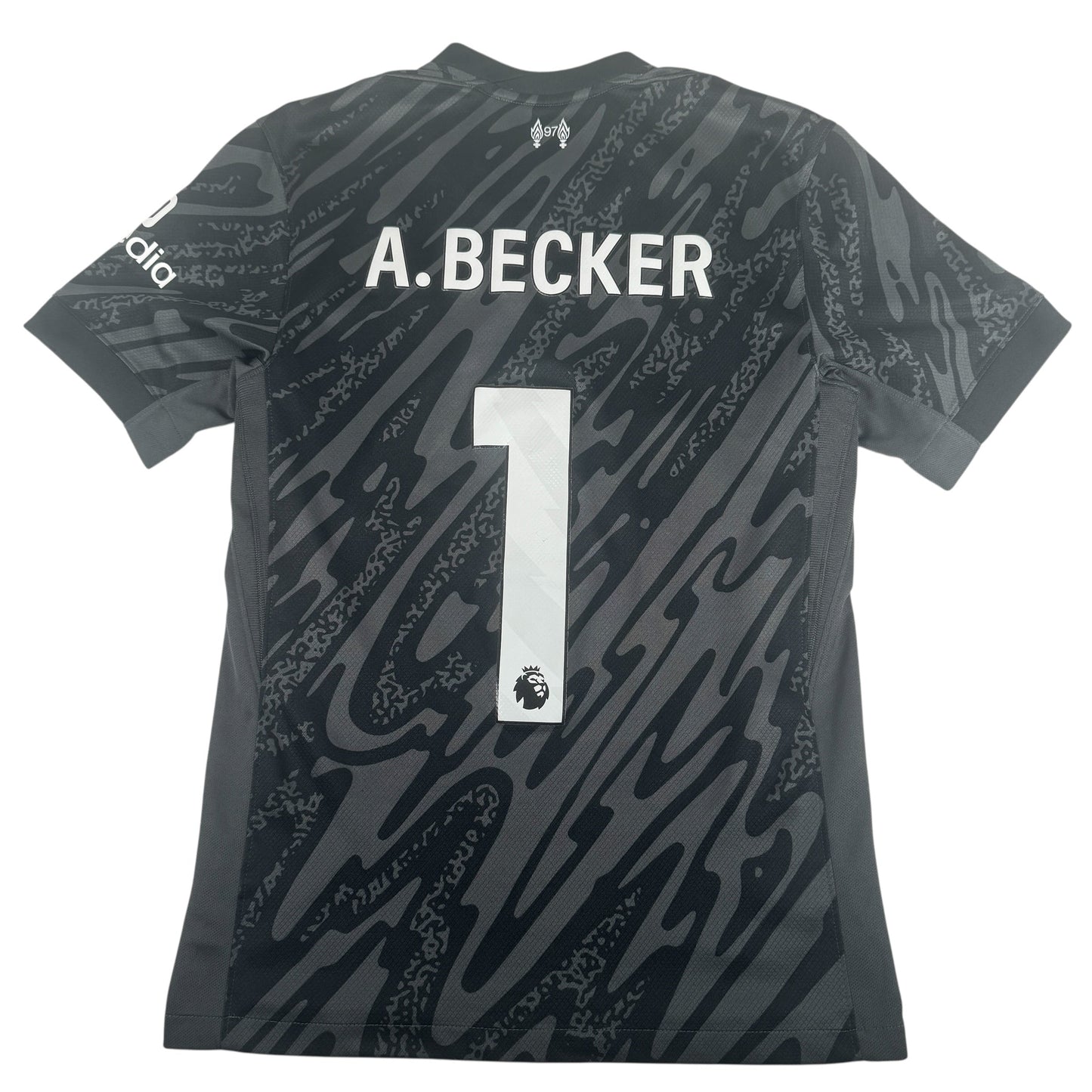 A. BECKER 1 Liverpool 2024/2025 Goalkeeper Football Shirt Small