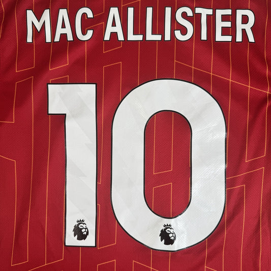 Mac Allister 10 Liverpool 2024/2025 Home Football Shirt Medium