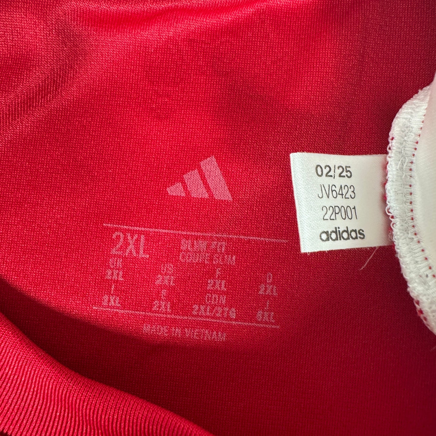 Liverpool 2025/2026 Home Football Shirt 2XL
