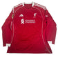 MAC ALLISTER 10 Liverpool 2025/2026 Home Long Sleeve Football Shirt 2XL