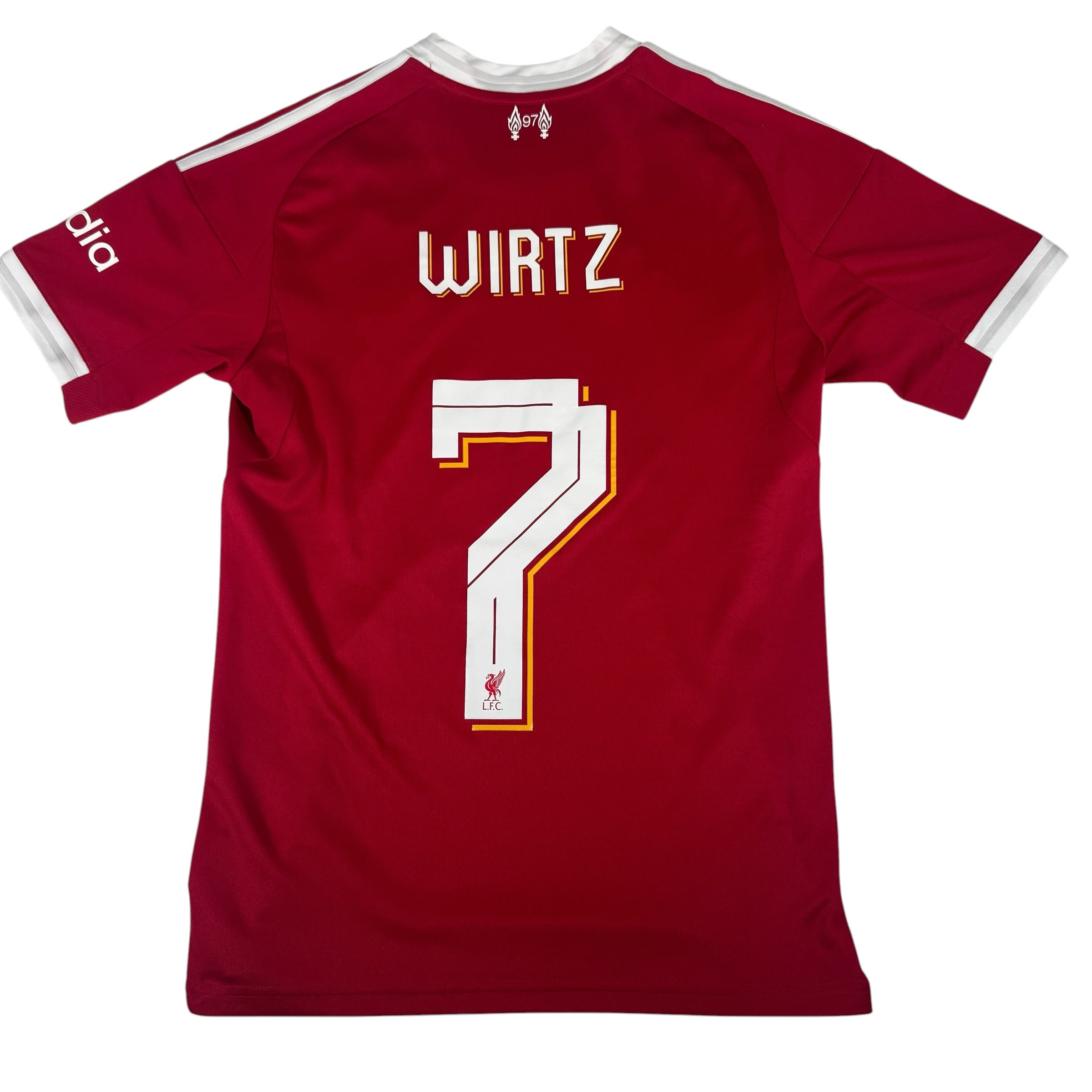 WIRTZ 7 Liverpool 2025/2026 Home Football Shirt Small – Casual