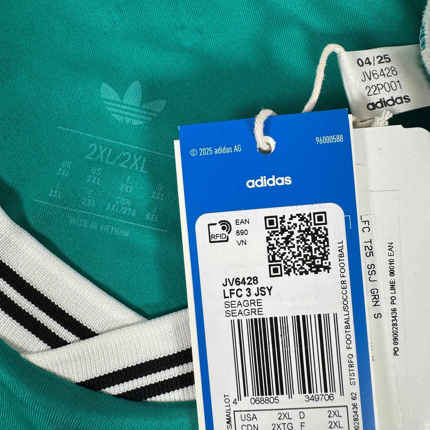 Liverpool 2025/2026 Third Shirt 2XL BNWT