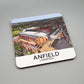 Liverpool FC coaster of Anfield aerial view