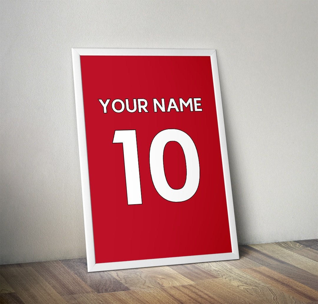 Personalised Football Shirt Print