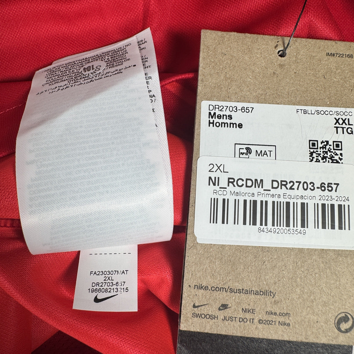 Mallorca 2023/2024 Home Shirt XXL BNWT