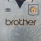 Manchester City 1995/1996/1997 Home Football Shirt Medium