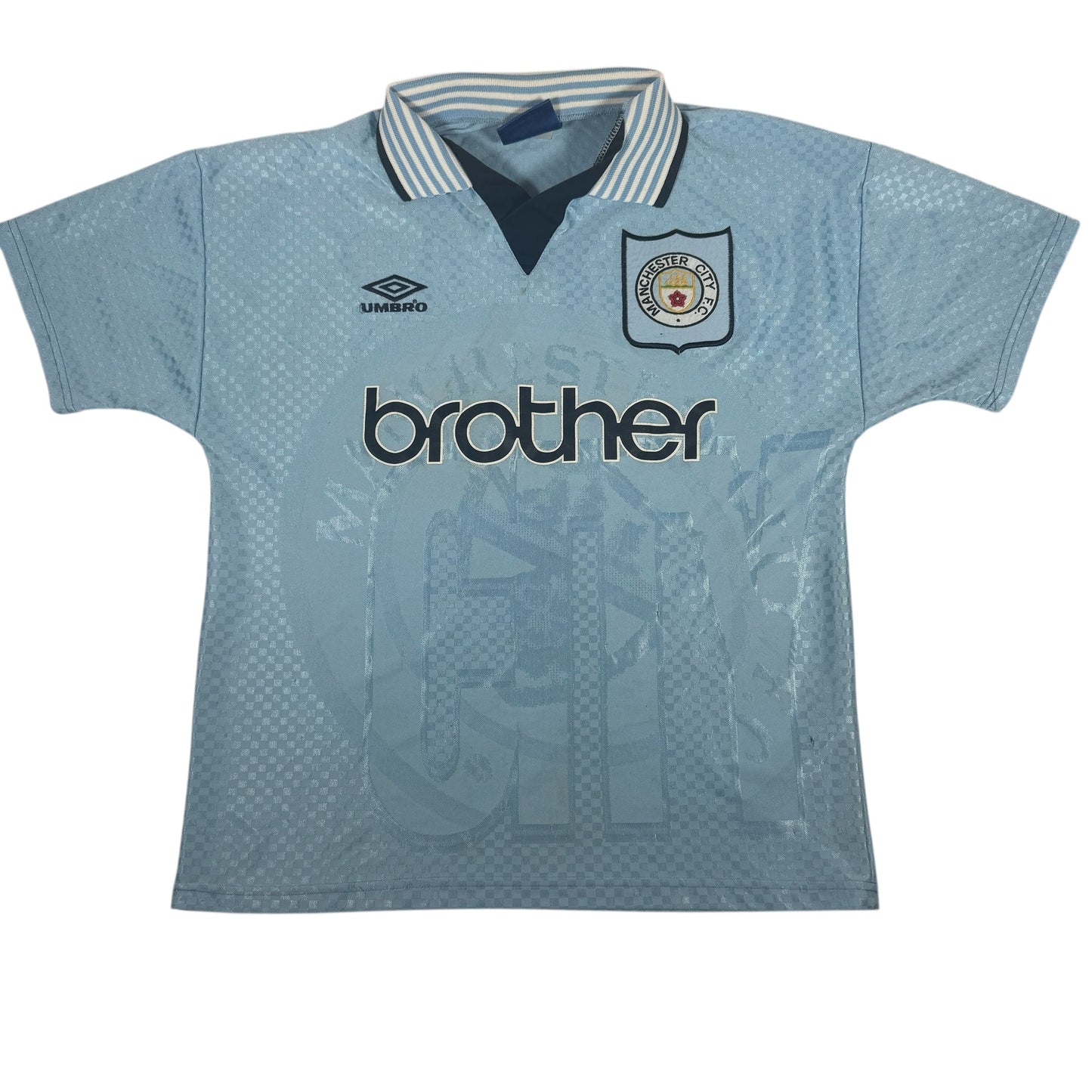 Manchester City 1995/1996/1997 Home Football Shirt Medium