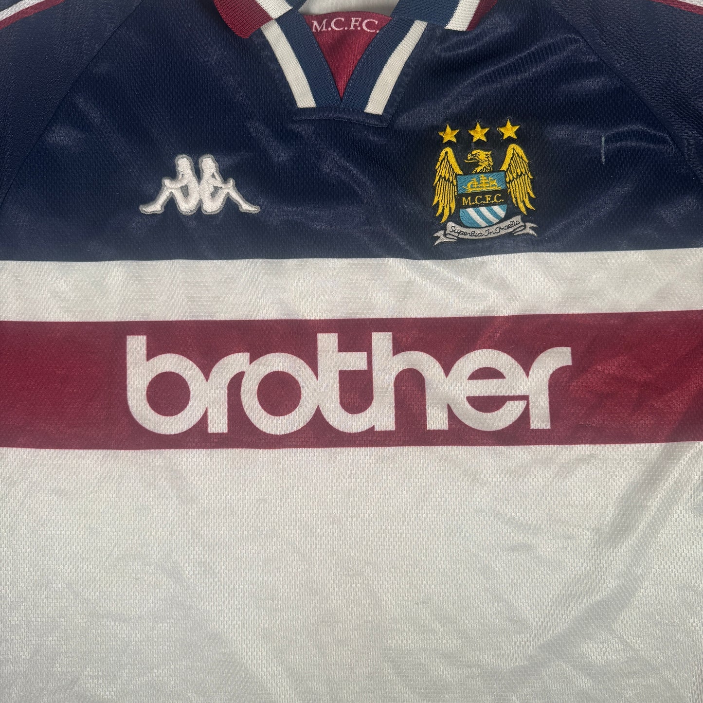 Manchester City 1997/1998 Away Football Shirt Large