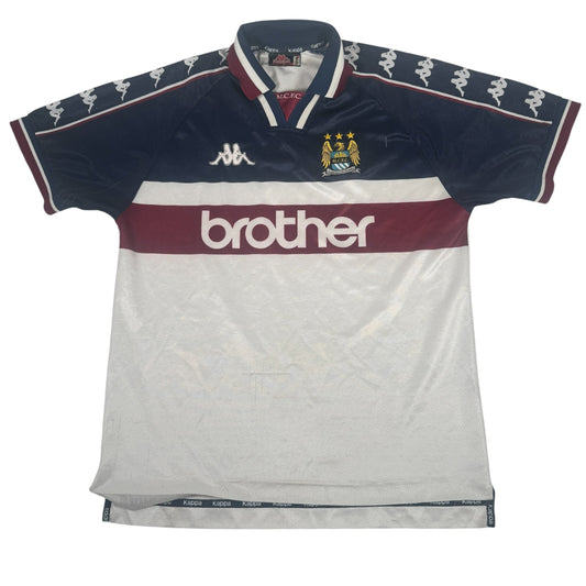 Manchester City 1997/1998 Away Football Shirt Large