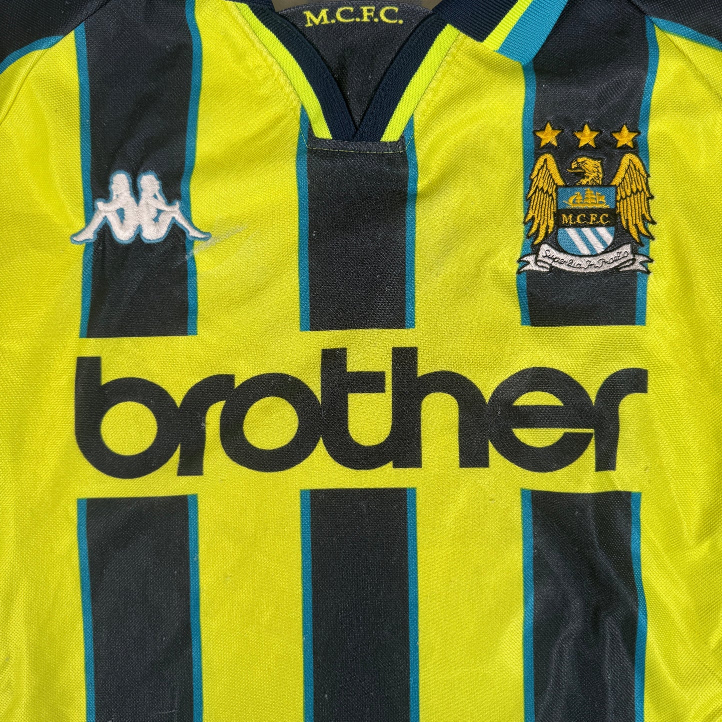 Manchester City 1998/1999 Away Football Shirt Large