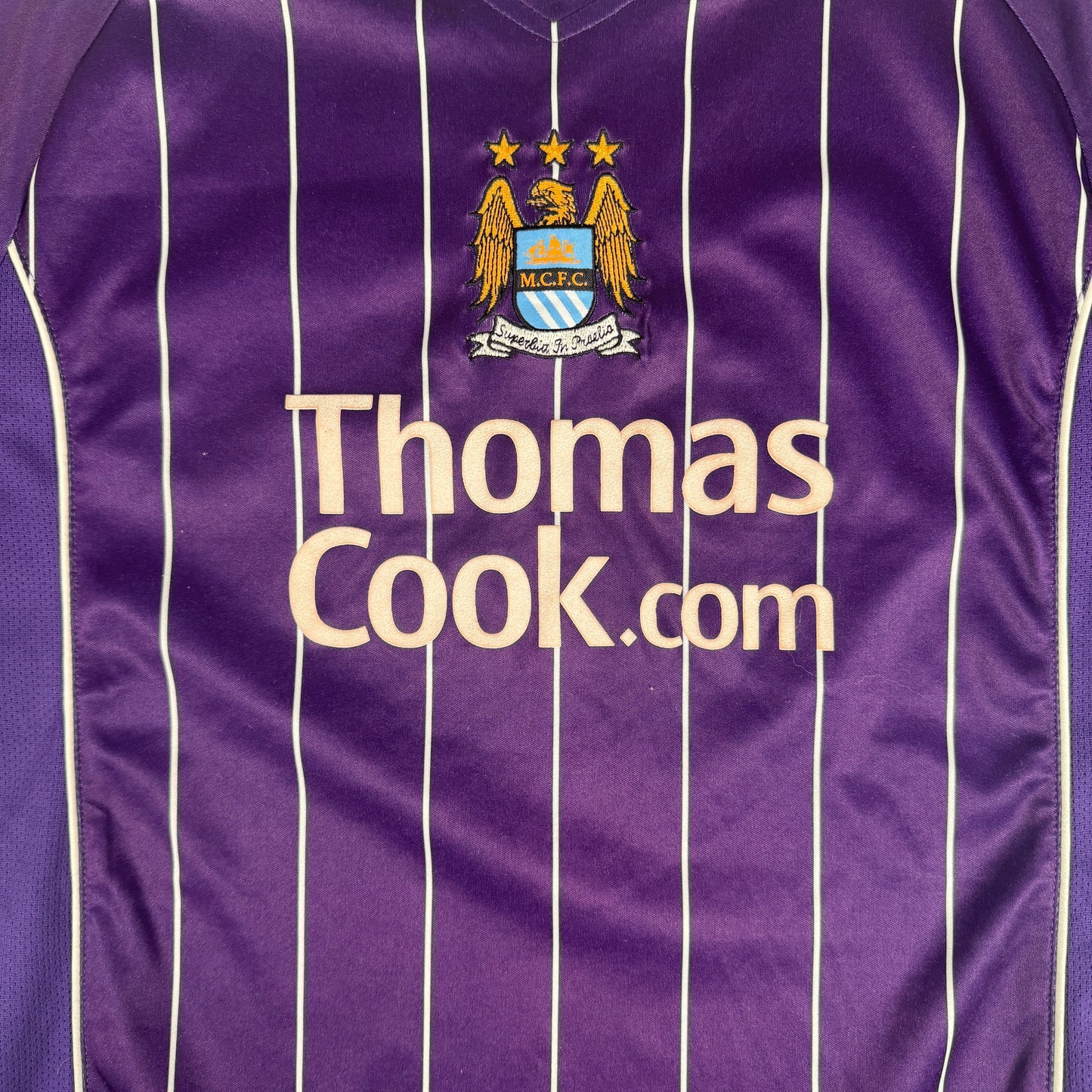 Manchester City 2007/2008 Away Football Shirt Large