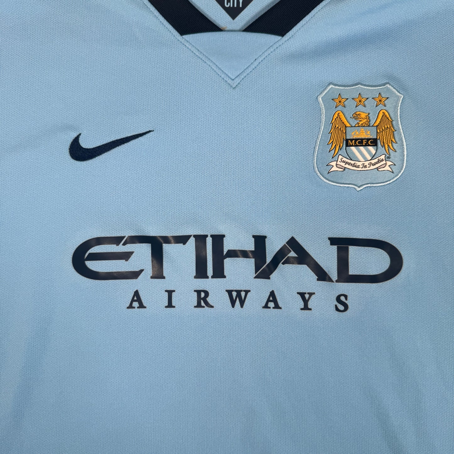 Manchester City 2014/2015 Home Football Shirt Womens XL