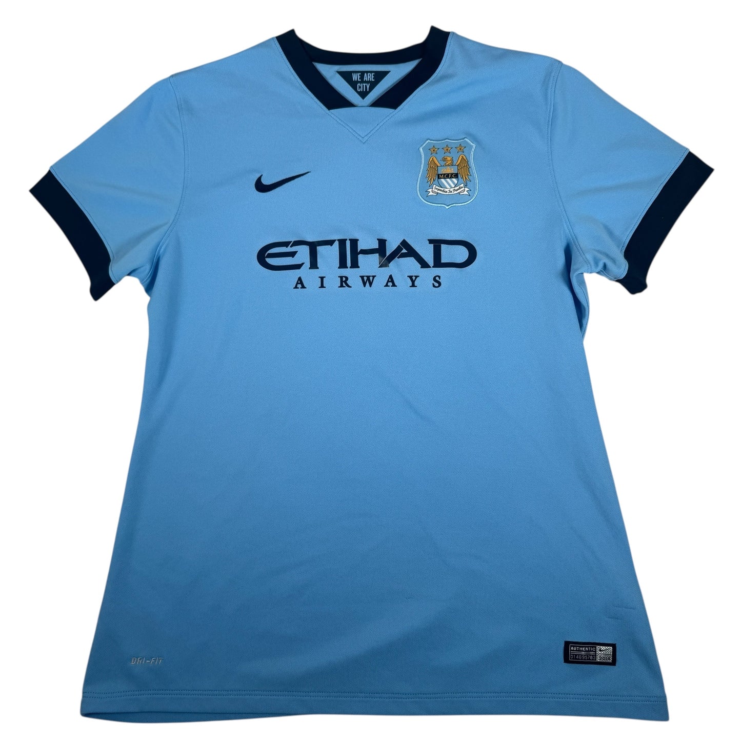 Manchester City 2014/2015 Home Football Shirt Womens XL