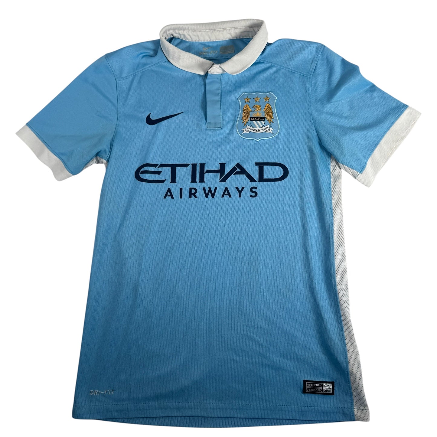 Manchester City 2015/2016 Home Football Shirt Small