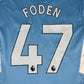 Manchester City 2021/2022 Home Football Shirt Medium - FODEN 47