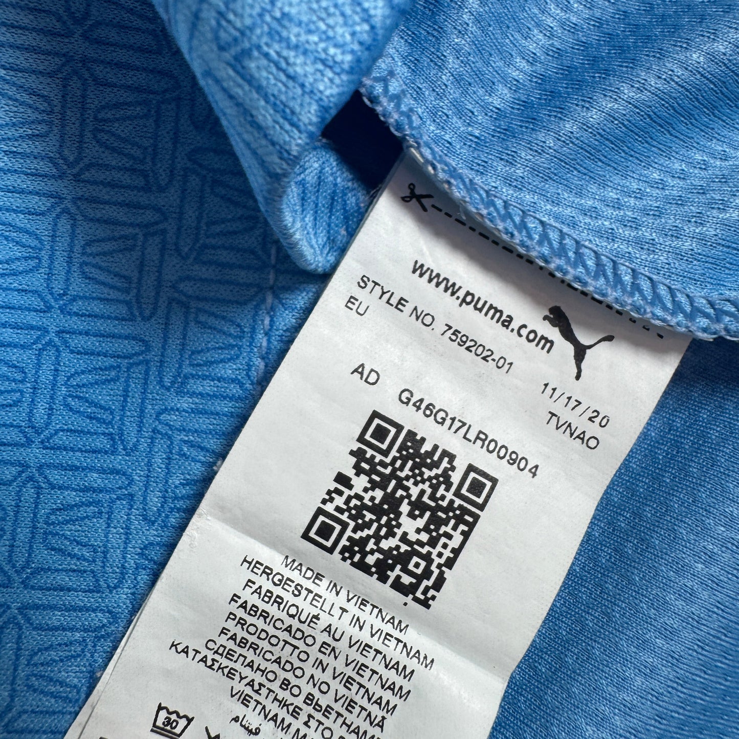 Manchester City 2021/2022 Home Football Shirt XL