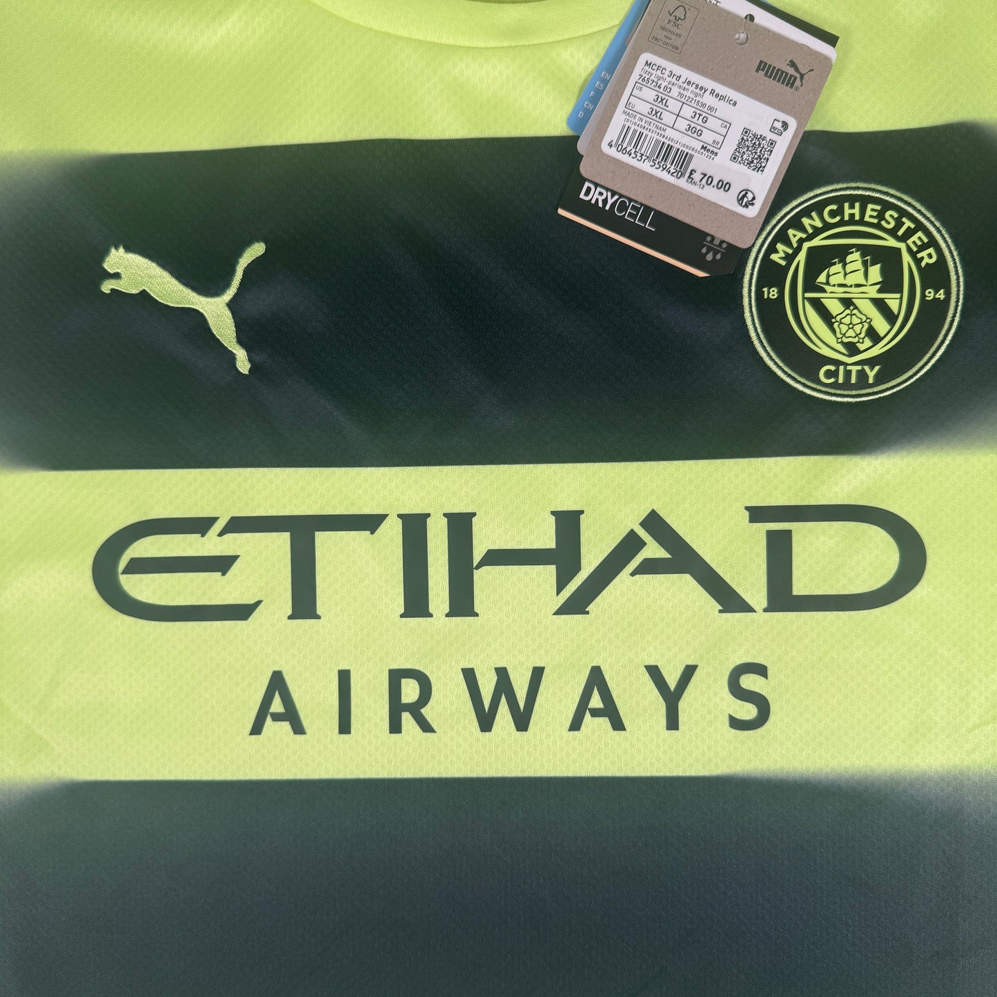 Manchester City 2022/2023 Third Shirt 3XL BNWT