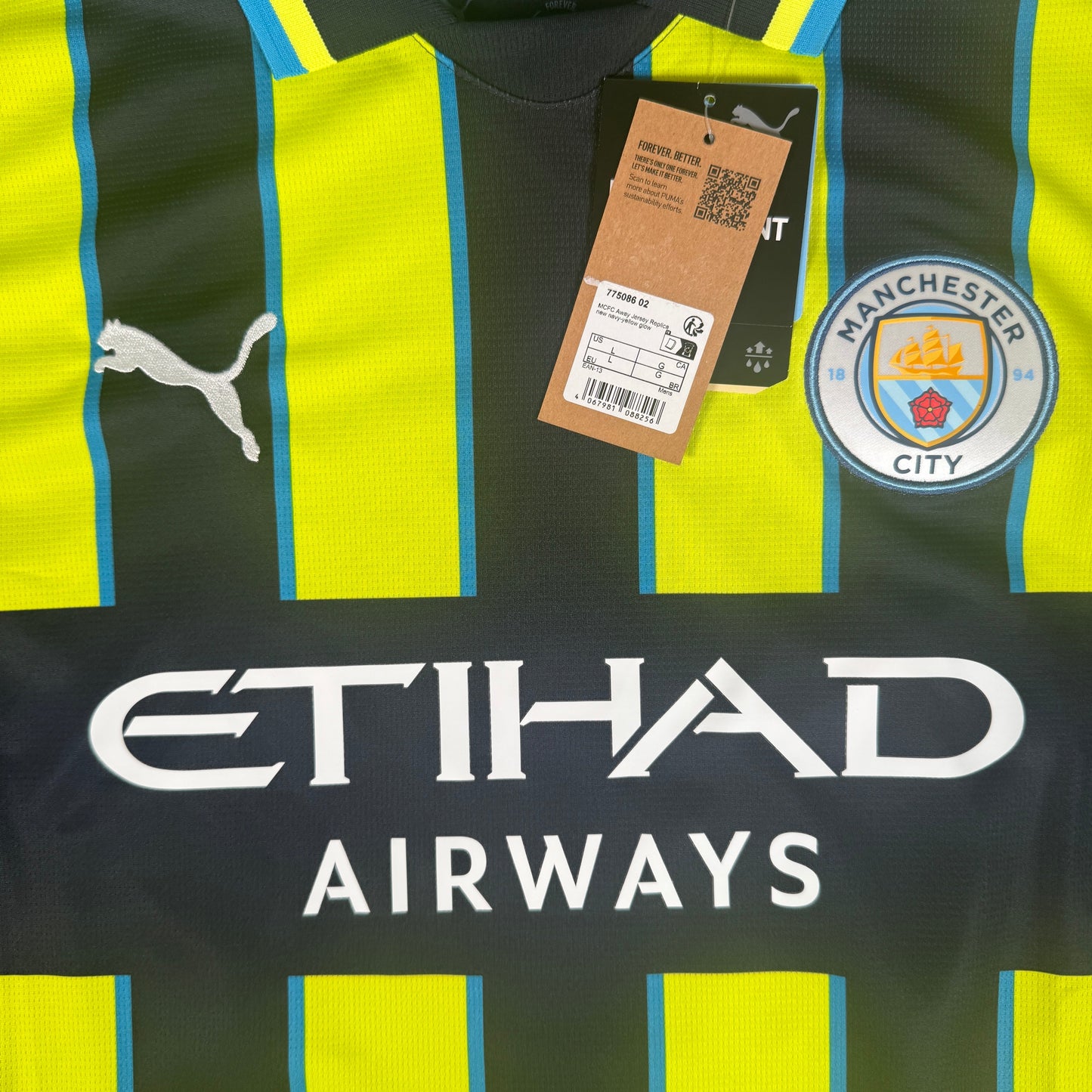 Manchester City 2024/2025 Away Shirt Large BNWT FODEN 47