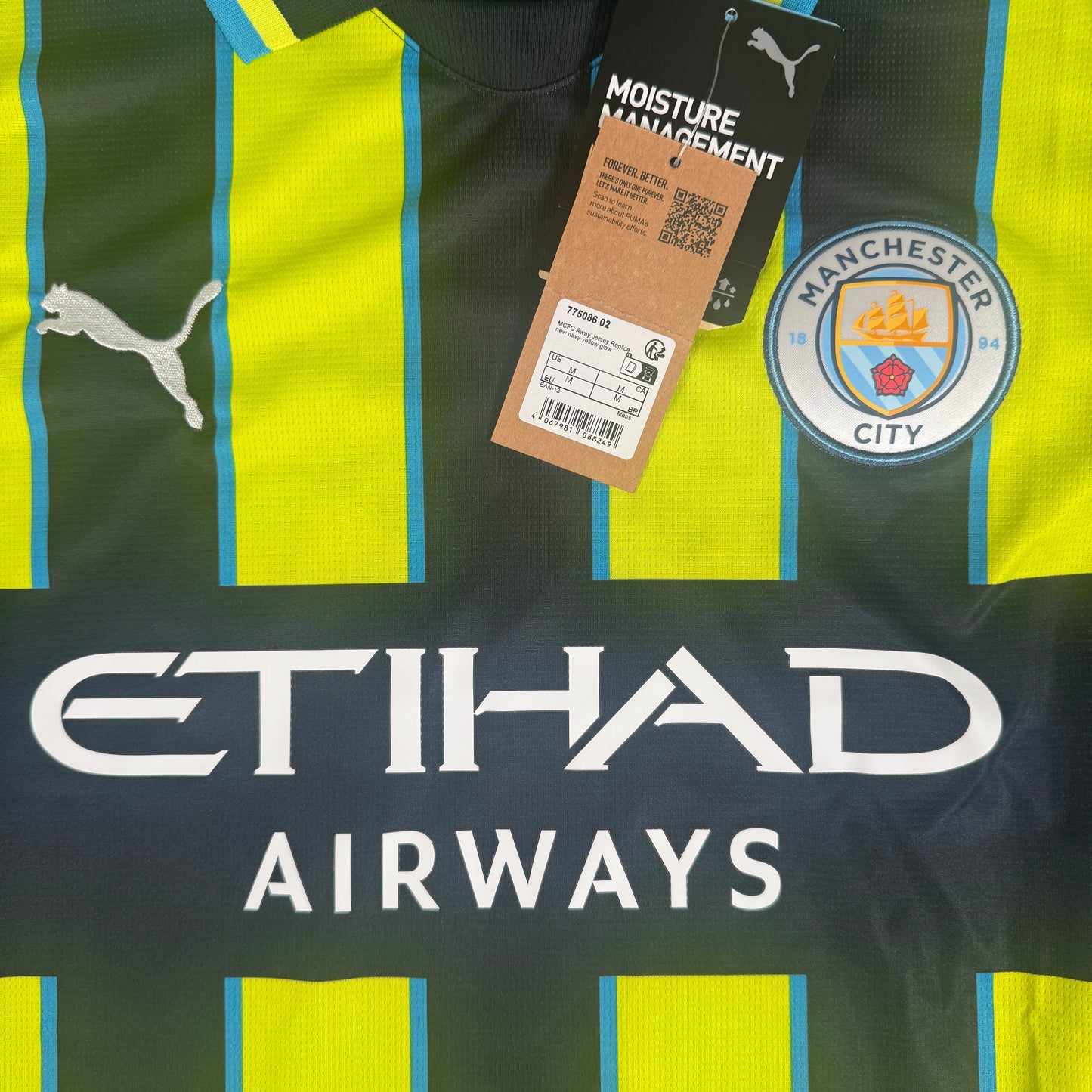 Manchester City 2024/2025 Away Shirt Medium BNWT HAALAND 9