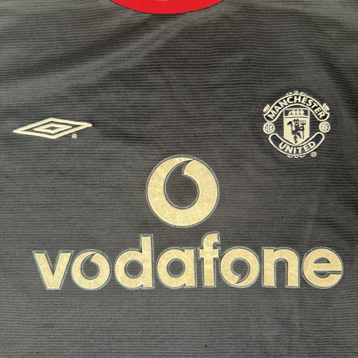 Beckham 7 Manchester United 2000/2001 Third Football Shirt Medium