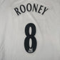 ROONEY 8 Manchester United 2006/2007/2008 Away Long Sleeve Football Shirt 2XL