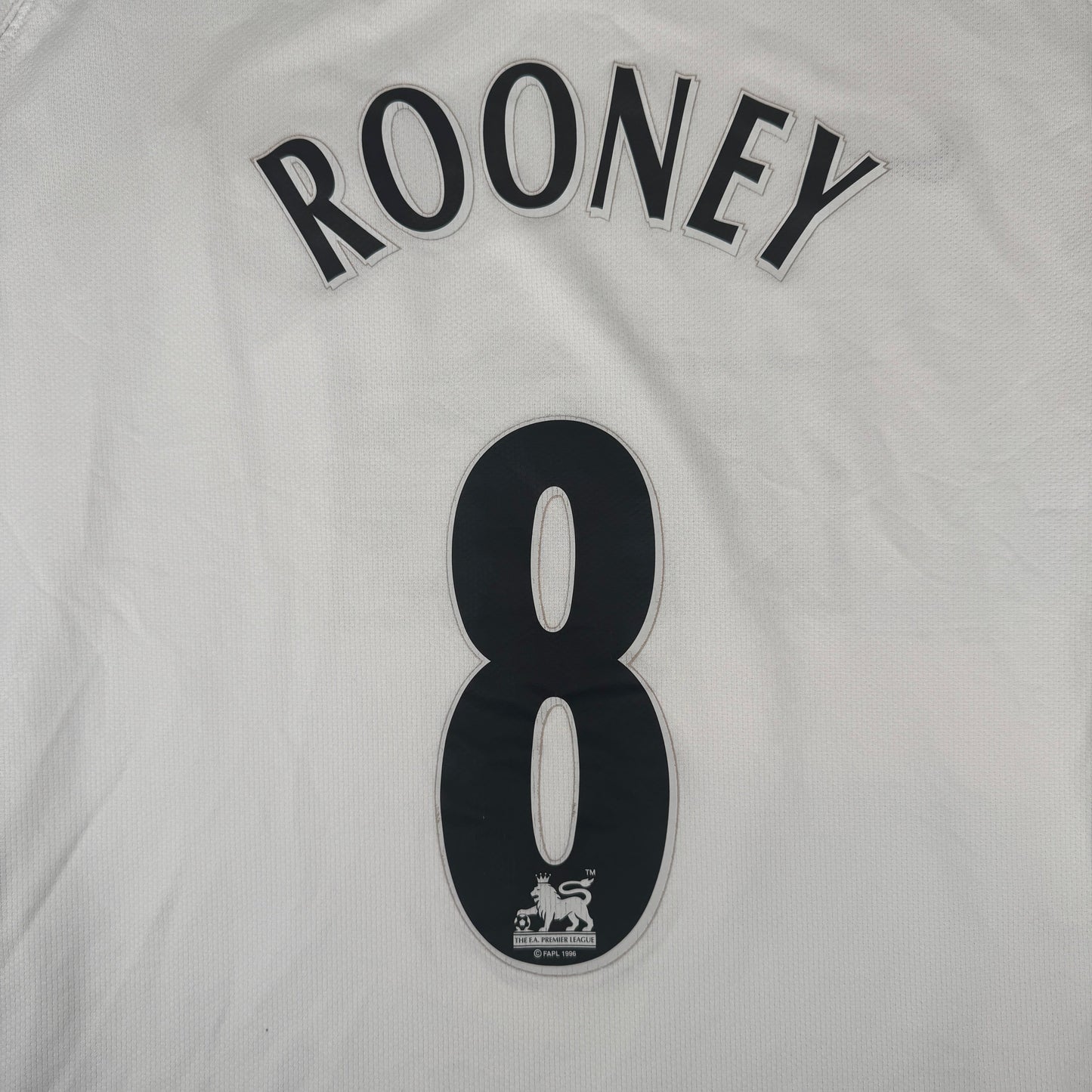 ROONEY 8 Manchester United 2006/2007/2008 Away Long Sleeve Football Shirt 2XL