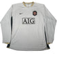 ROONEY 8 Manchester United 2006/2007/2008 Away Long Sleeve Football Shirt 2XL