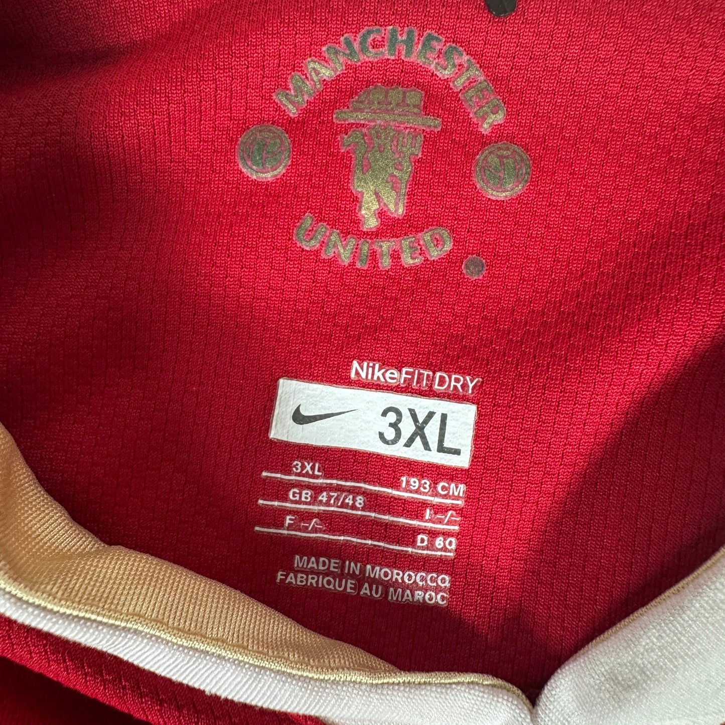 Manchester United 2006/2007 Home Football Shirt 3XL