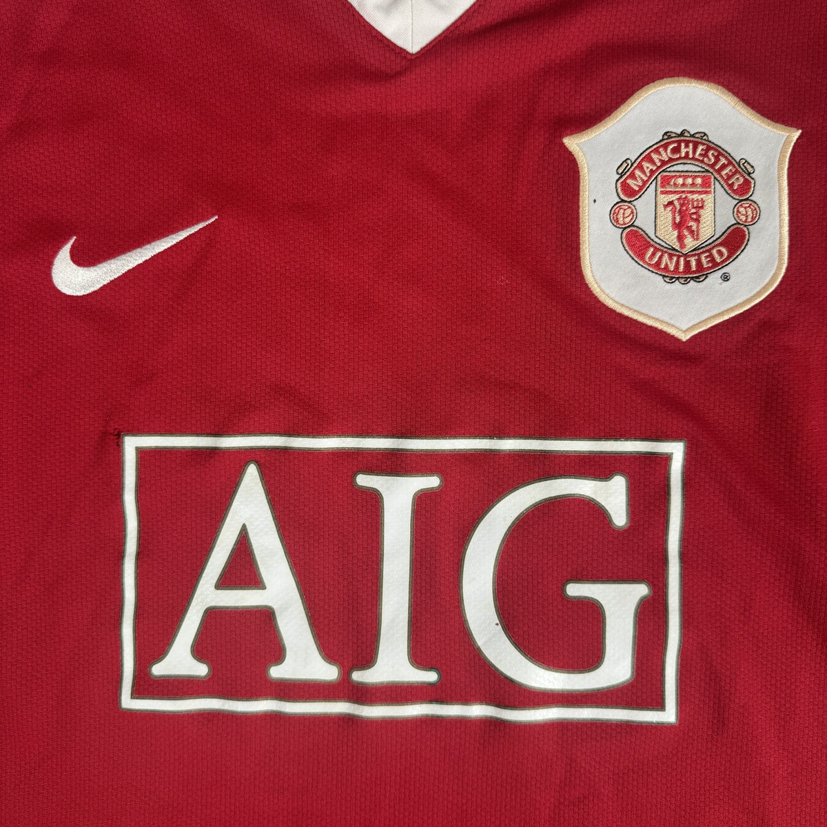 Manchester United 2006/2007 Home Football Shirt Large