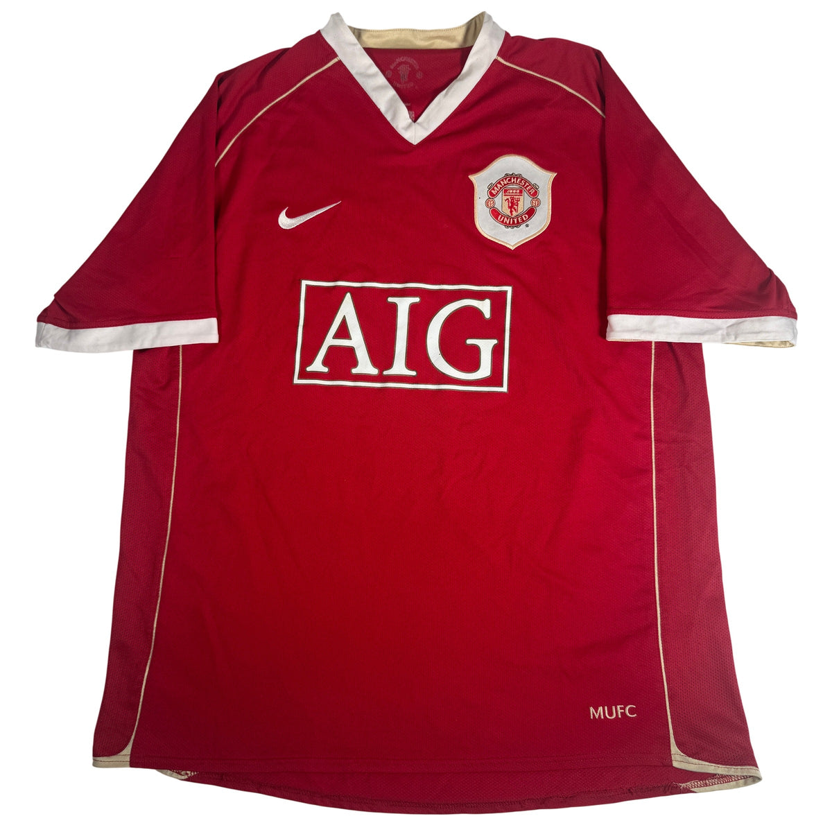 Manchester United 2006/2007 Home Football Shirt Large